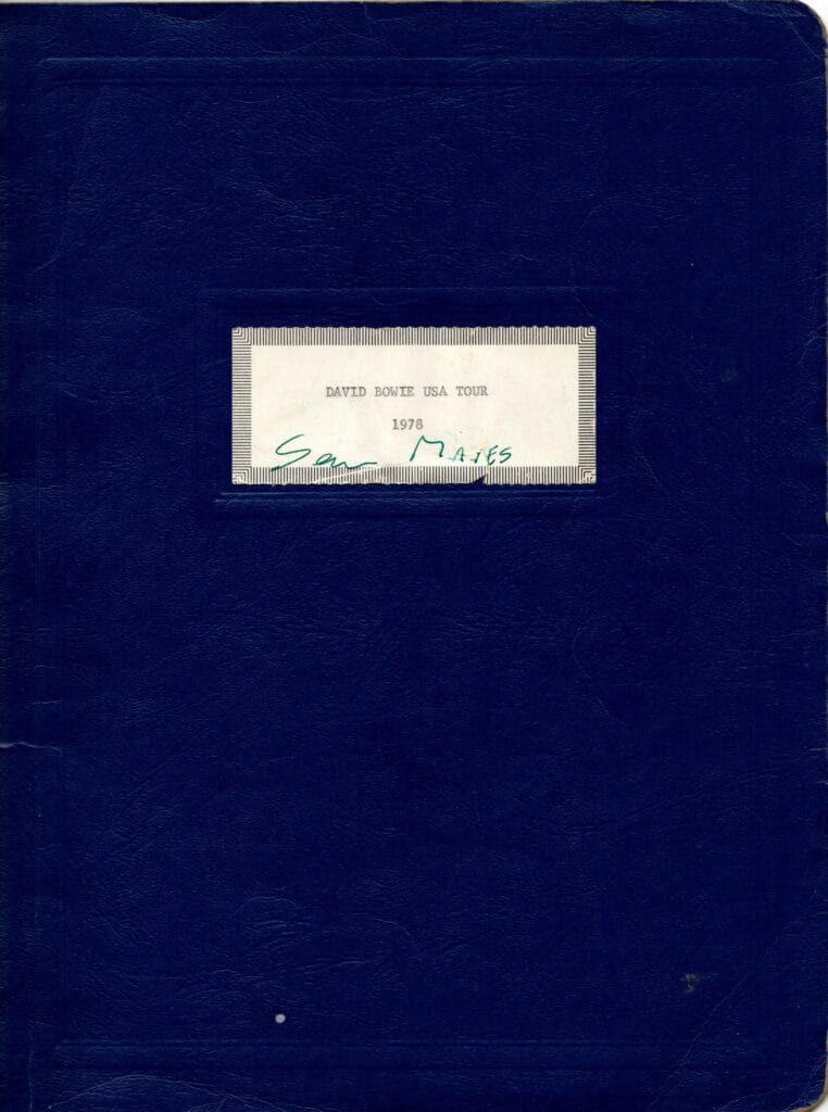 1978 Tour Itinerary A